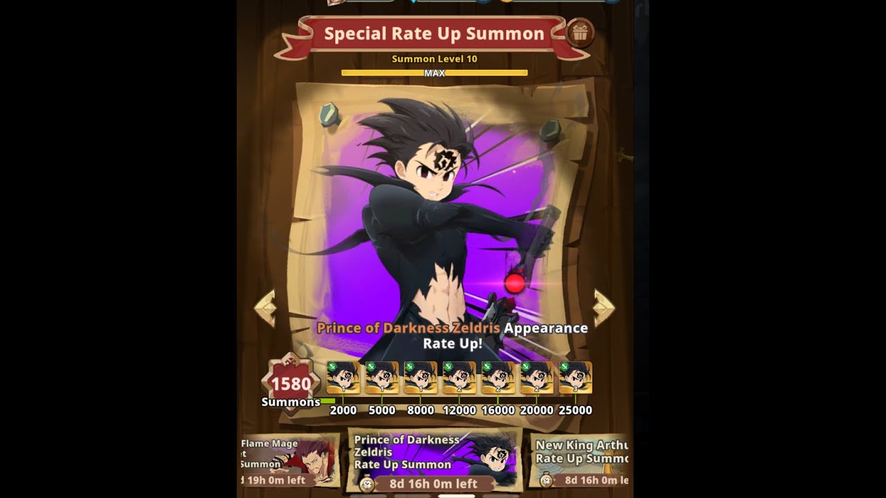 7DS seven deadly Idle 400,000k Gems, 2.0T Gold account Drop Should you Summon NEW Zeldris