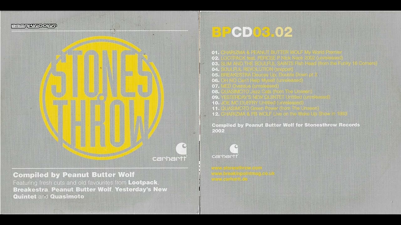 V/A &ndash; Stones Throw Selections (PBW Mix &ndash; Carhartt X Breakin Point Magazine (BPCD09) UK May 2002 CD)
