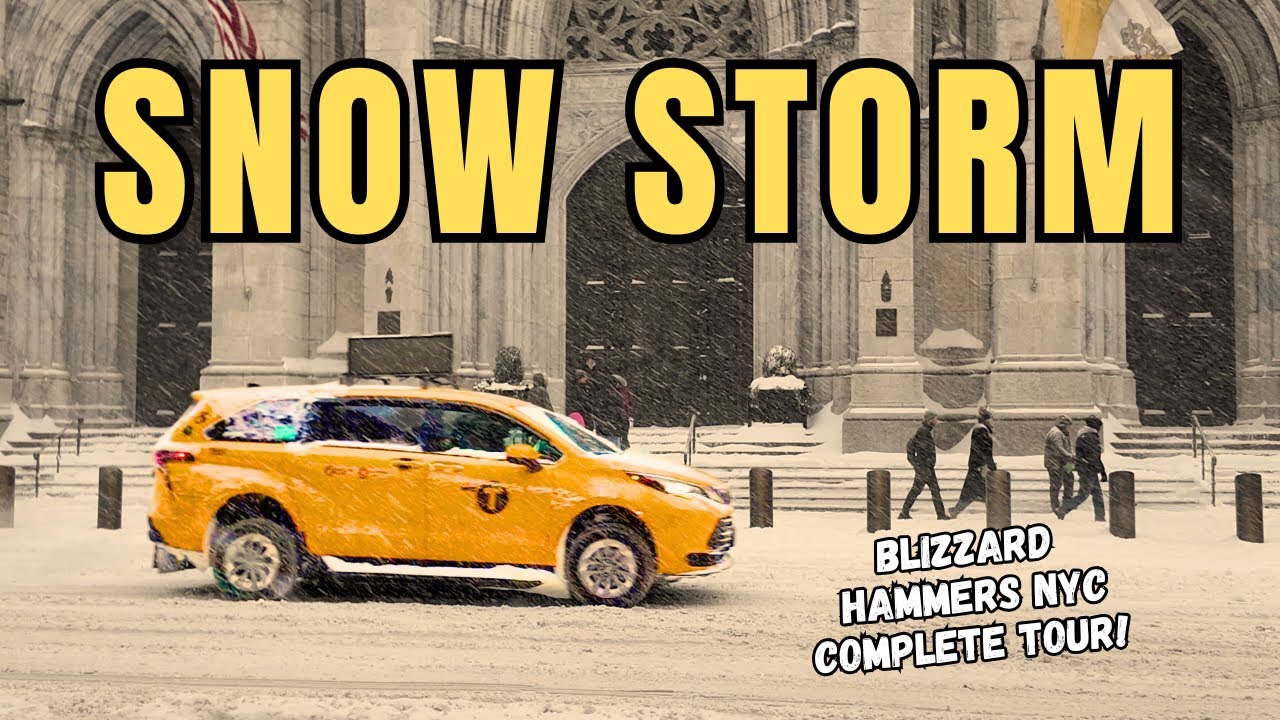 Exploring FIFTH AVENUE In A SNOW STORM | NYC 12