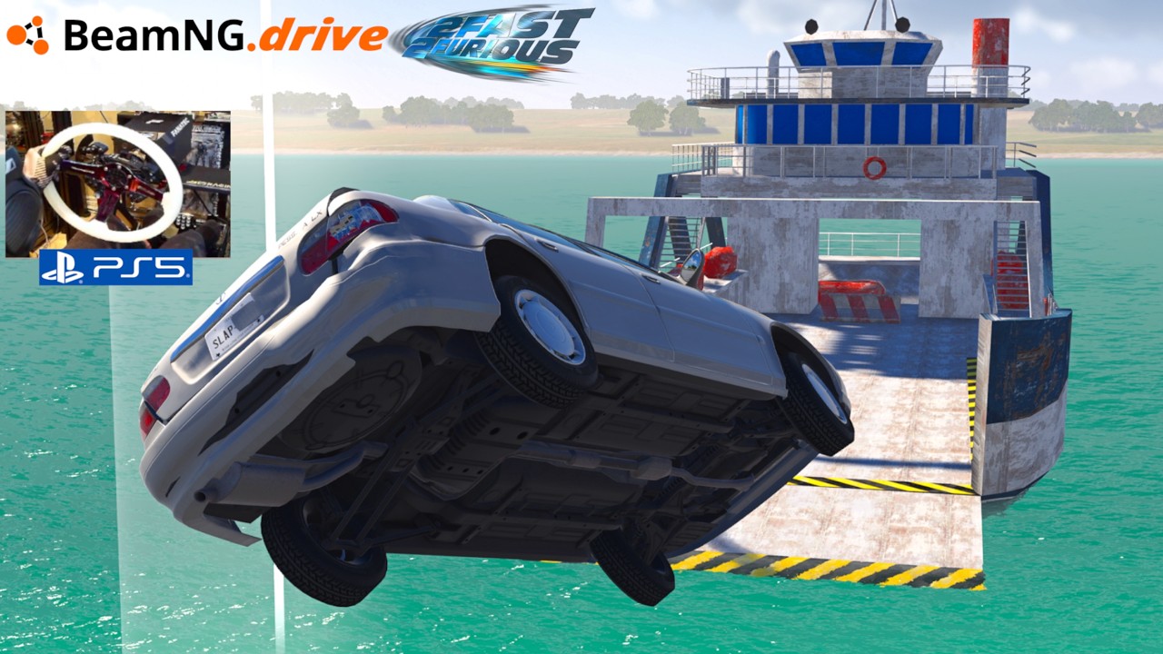 BeamNG.Drive PS5 Update V0.40.3 - NEW 2 Fast 2 Furious Boat JUMP!!