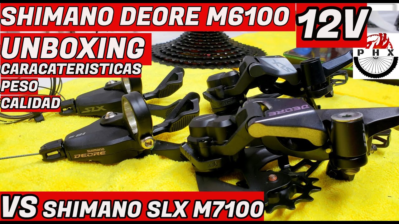 UNBOXING SHIMANO DEORE M6100 Y COMPARACION CON SLX M7100/CICLISMO,MTB ,BICICLETAS