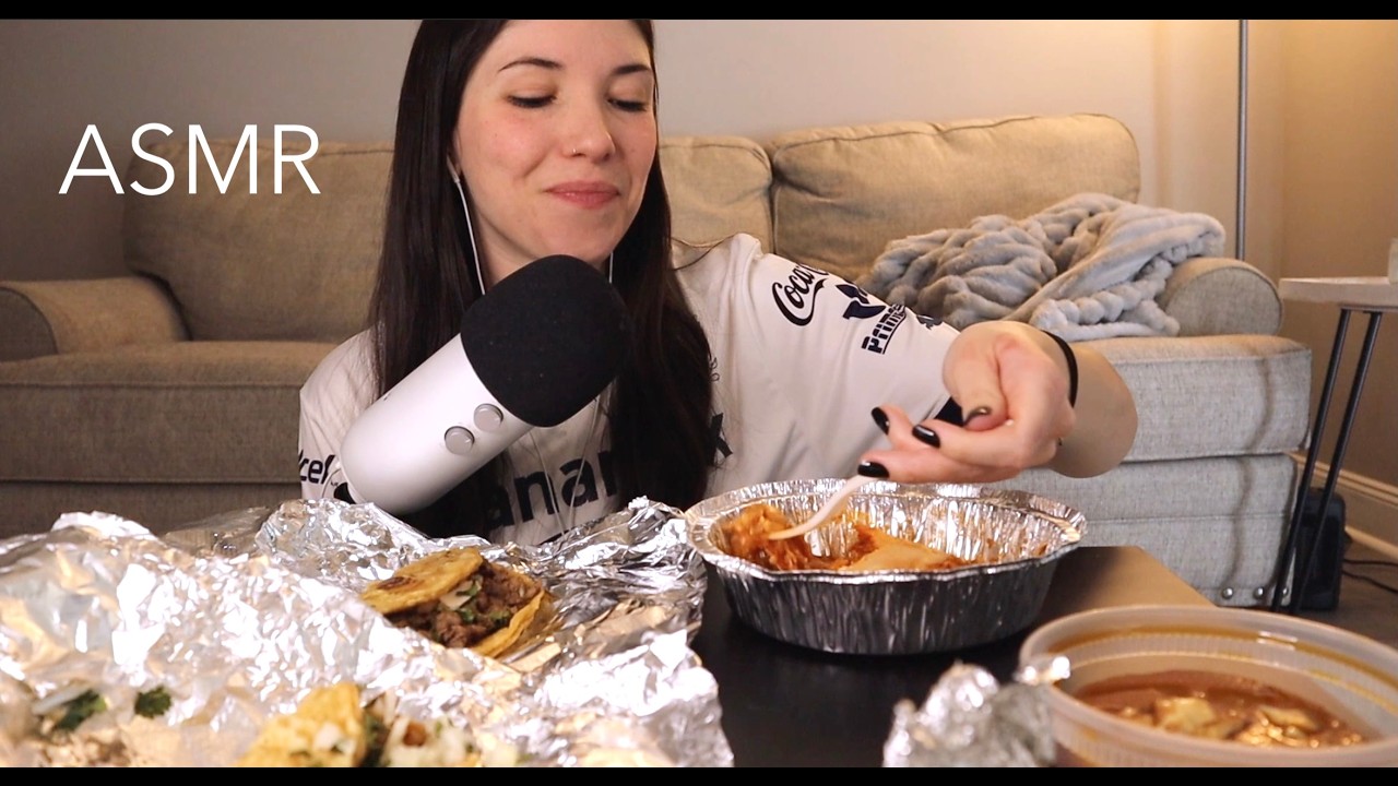 ASMR | tacos, tamal, y flan! 🌮
