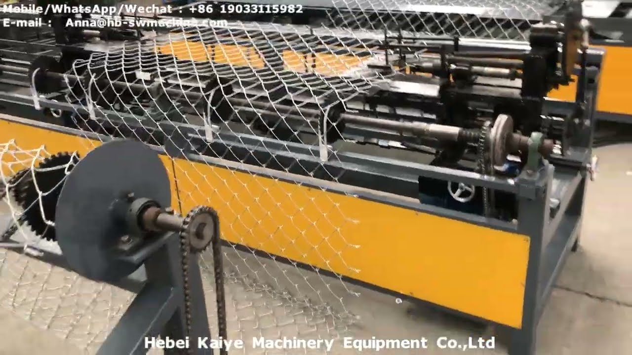 Автоматическая машина для забора из рабицы/Automatic single wire chain link fence machine+roll mesh