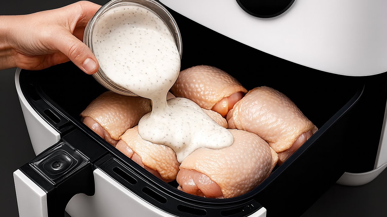 Just Pour This Sauce&hellip; Juicy Air Fryer Chicken Thighs Like in a Restaurant!