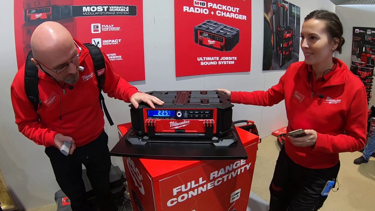 Prezentacja PACKOUT Crate Radio Skrzynia otwarta Test Impact Milwaukee vs DeWalt Monte Carlo 2020