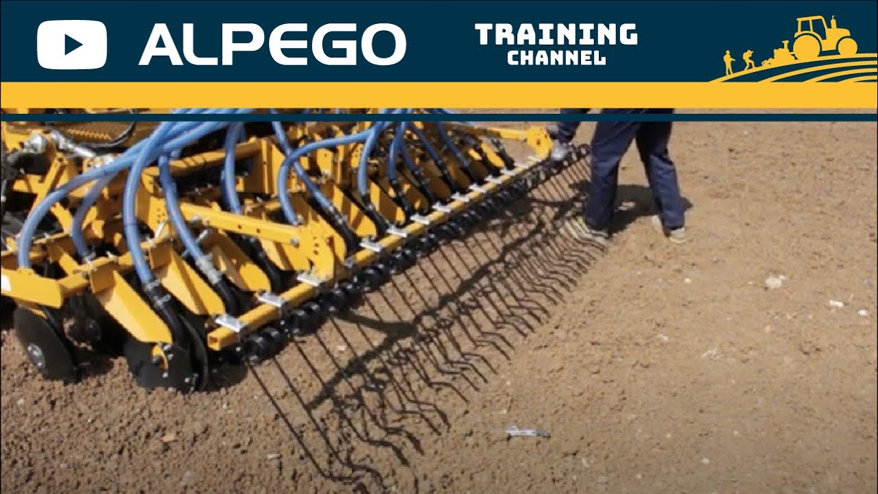 Seeding bar setting | ALPEGO JET-X pneuamtic seed-drill.