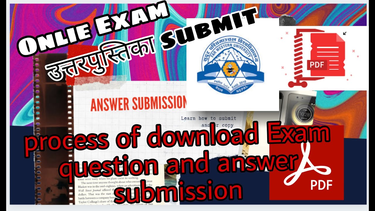HOW TO SUBMIT THE ANSWER SHEET ON ONLINE EXAM #farwestenUniversity