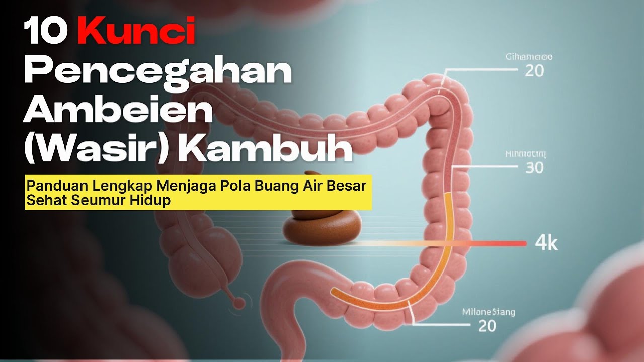 KESEHATAN LANSIA - 10 KUNCI PENCEGAHAN AMBEIEN (WASIR)