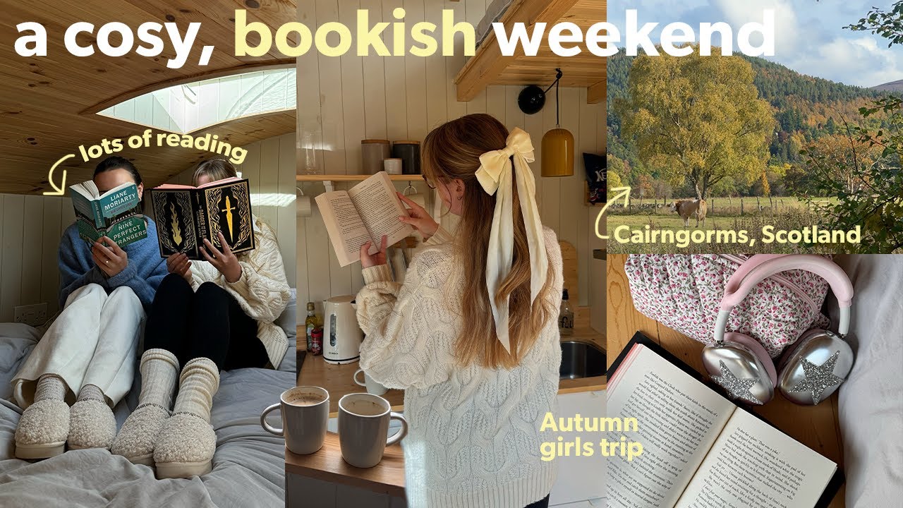 A cosy bookish vlog 📖⭐️🍂 Reading & roadtrip to the countryside
