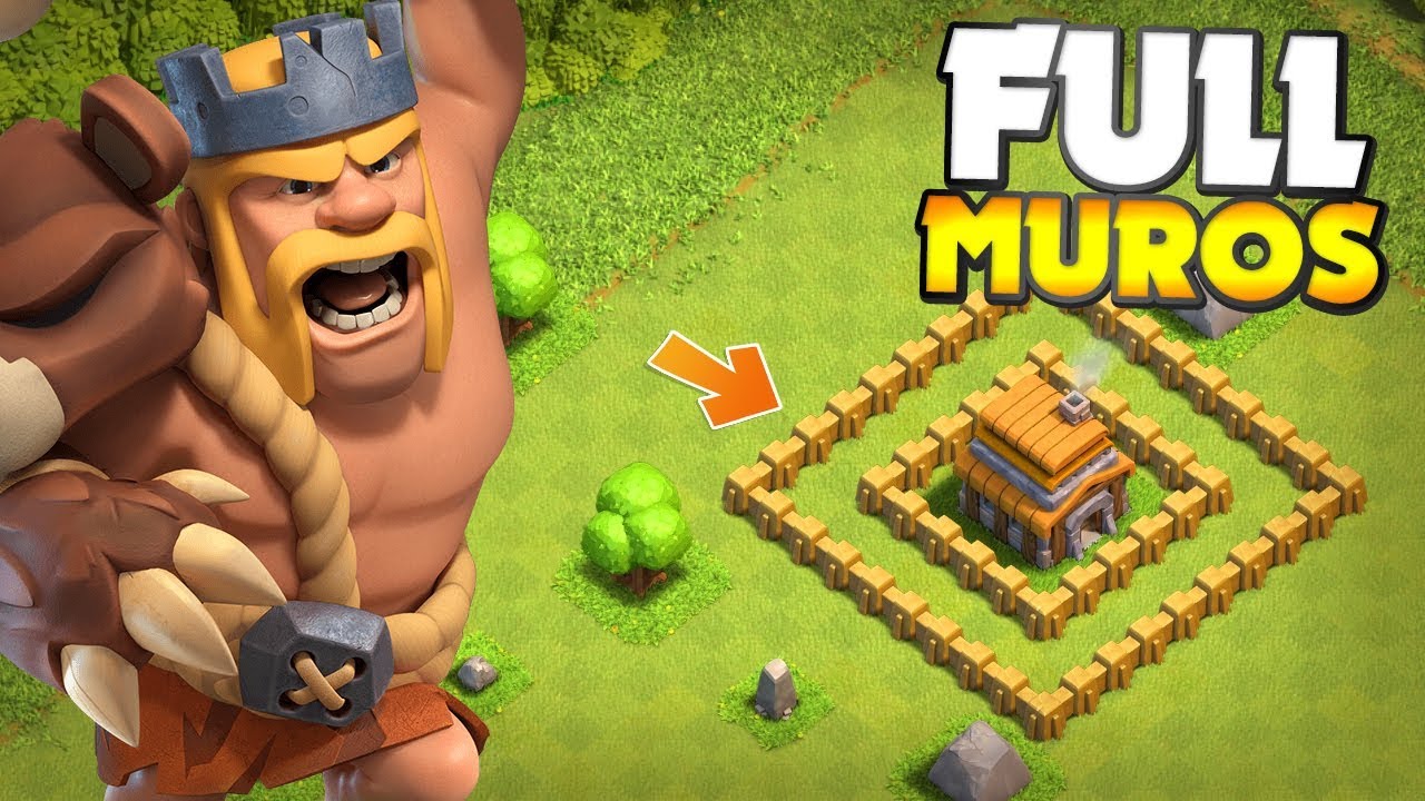 FULL MUROS!! NOSSO UP ESTÁ CADA VEZ MELHOR, PARTIU CV6 NO CLASH OF CLANS??