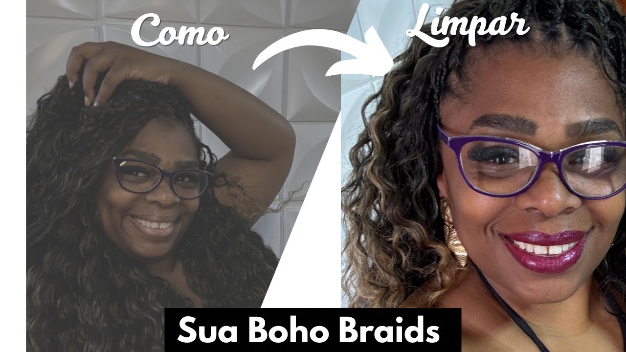Como Limpar sua #boho#braids Tranças 