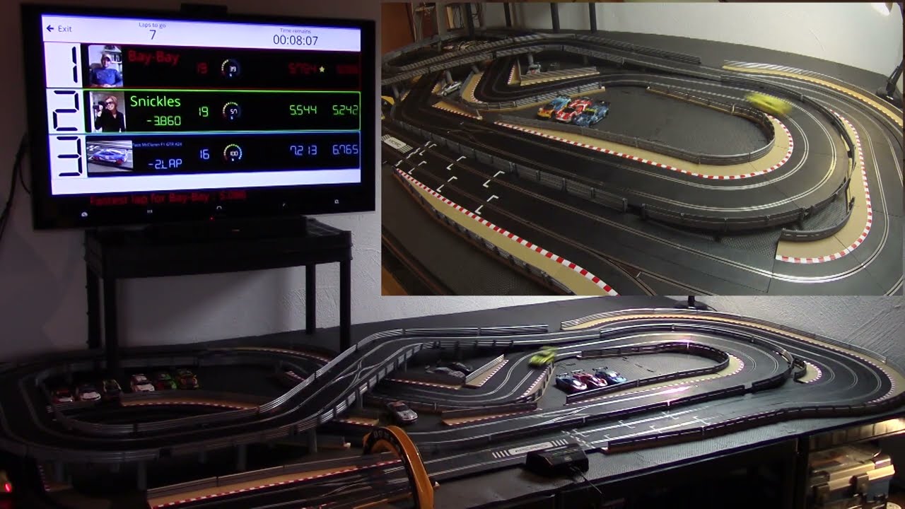 Slot Car Race - 2 driver, 1 Pace