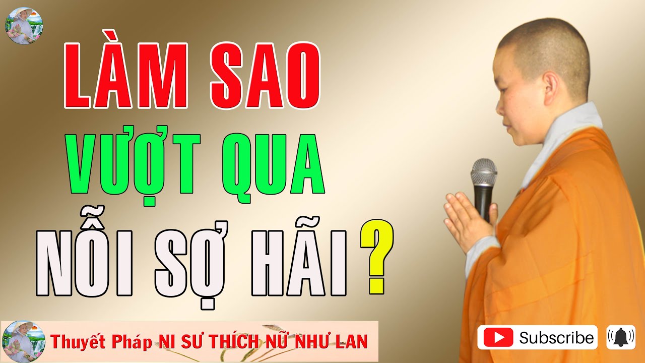 LÀM SAO VƯỢT QUA NỖI SỢ HÃI ? |Thuyết Pháp NI SƯ THÍCH NỮ NHƯ LAN 🙏🙏🙏 ( Nên Nghe Một Lần rất hay )