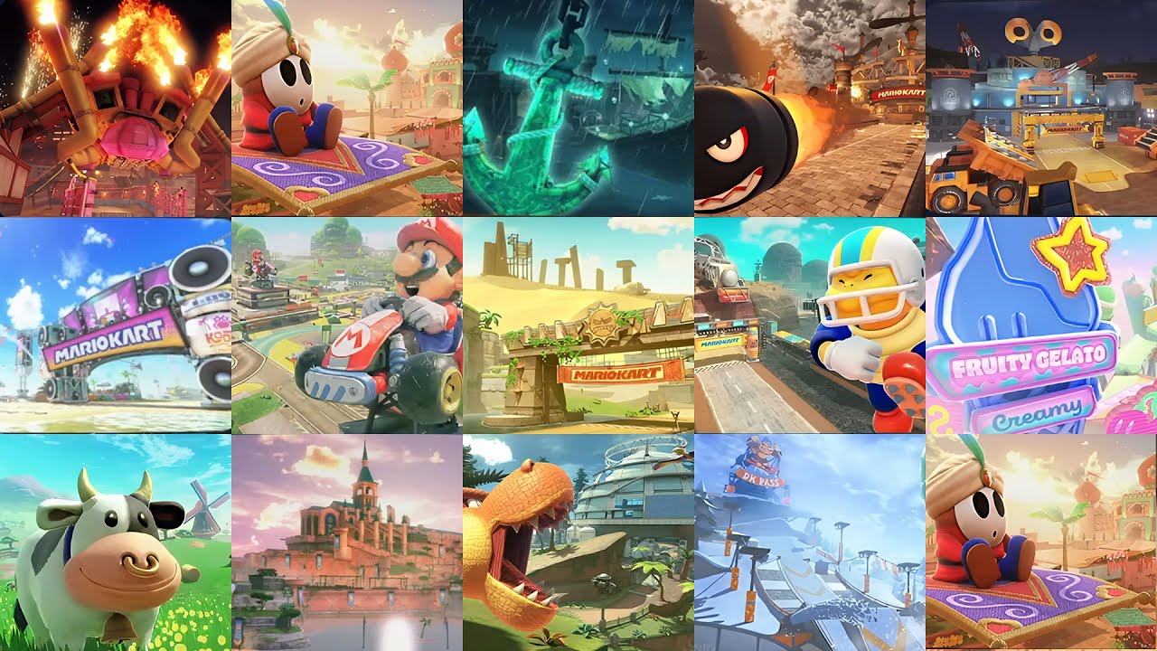 All Retro Races - Mario Kart World (150cc)