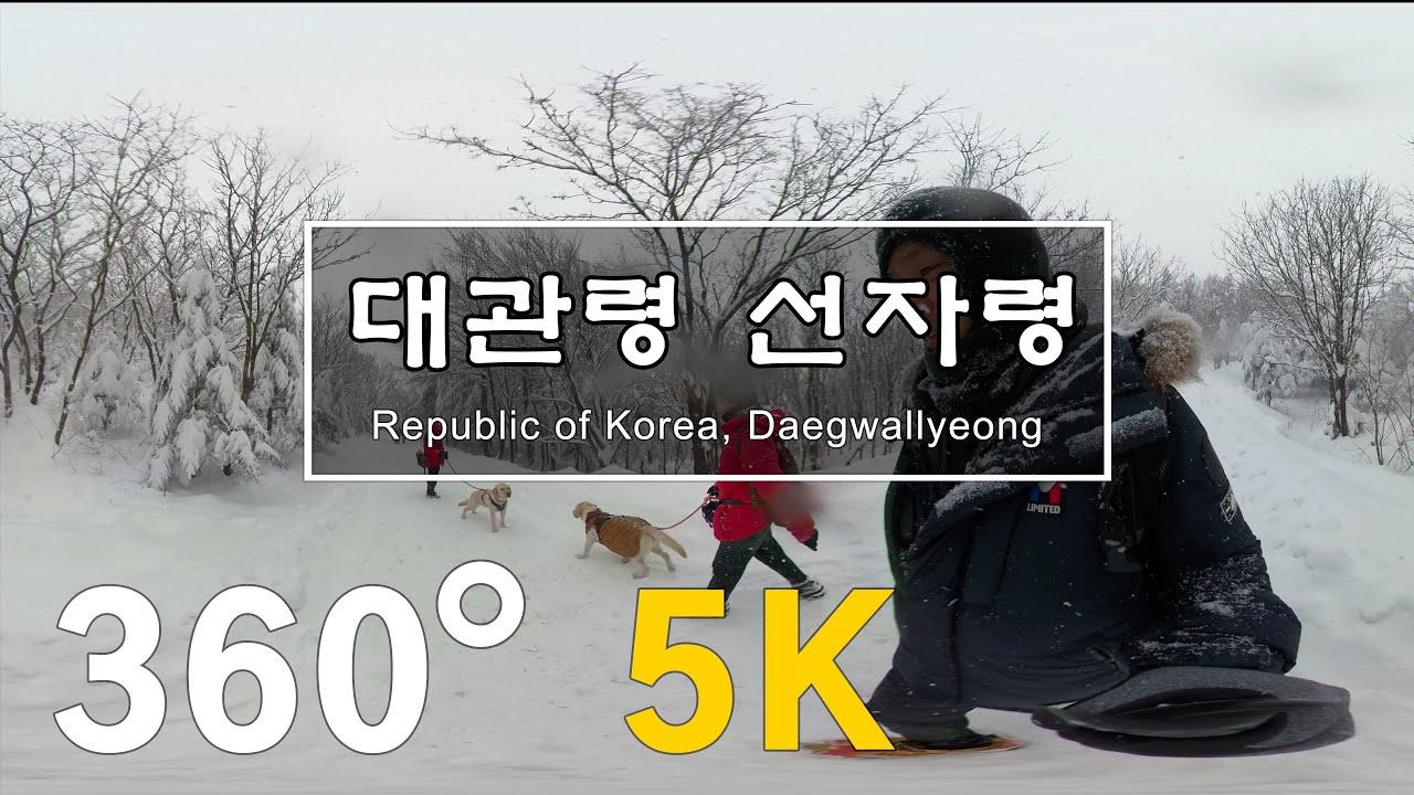 360 VR 대관령 선자령 폭설 Daegwallyeong Climbing VR