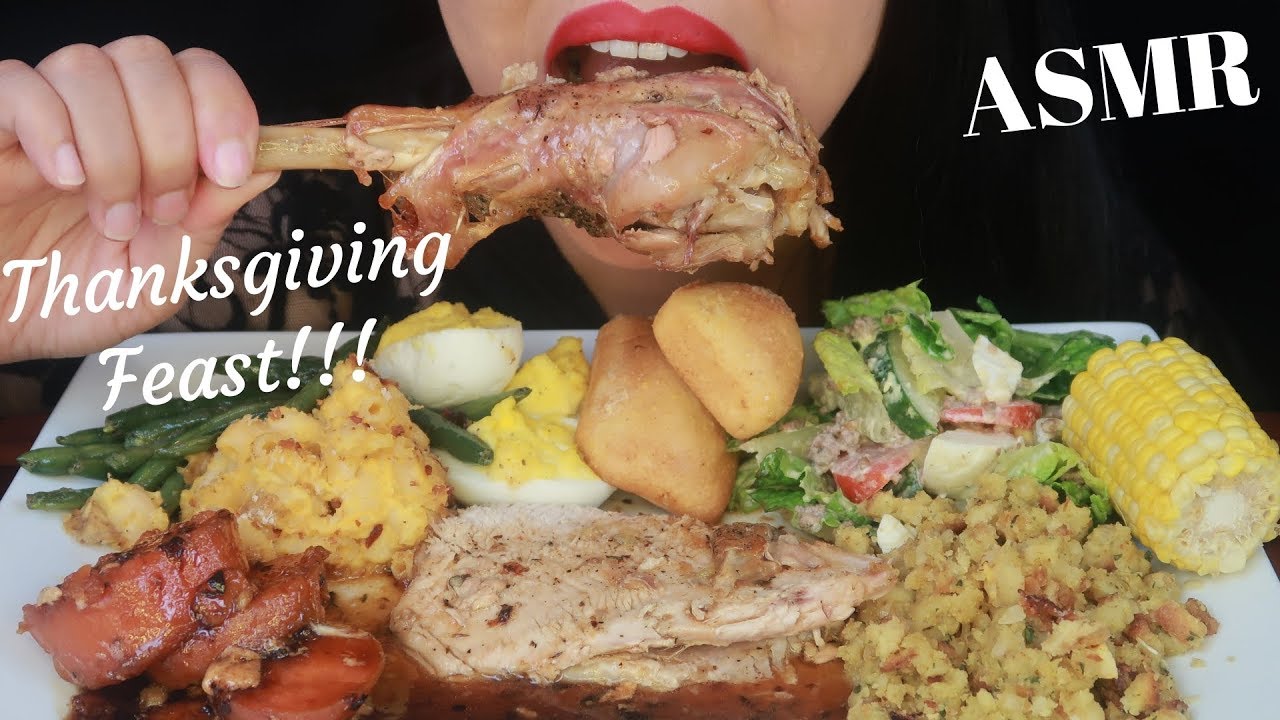 ASMR - Thanksgiving Feast - Happy Thanksgiving Everyone!!! (No Talking)