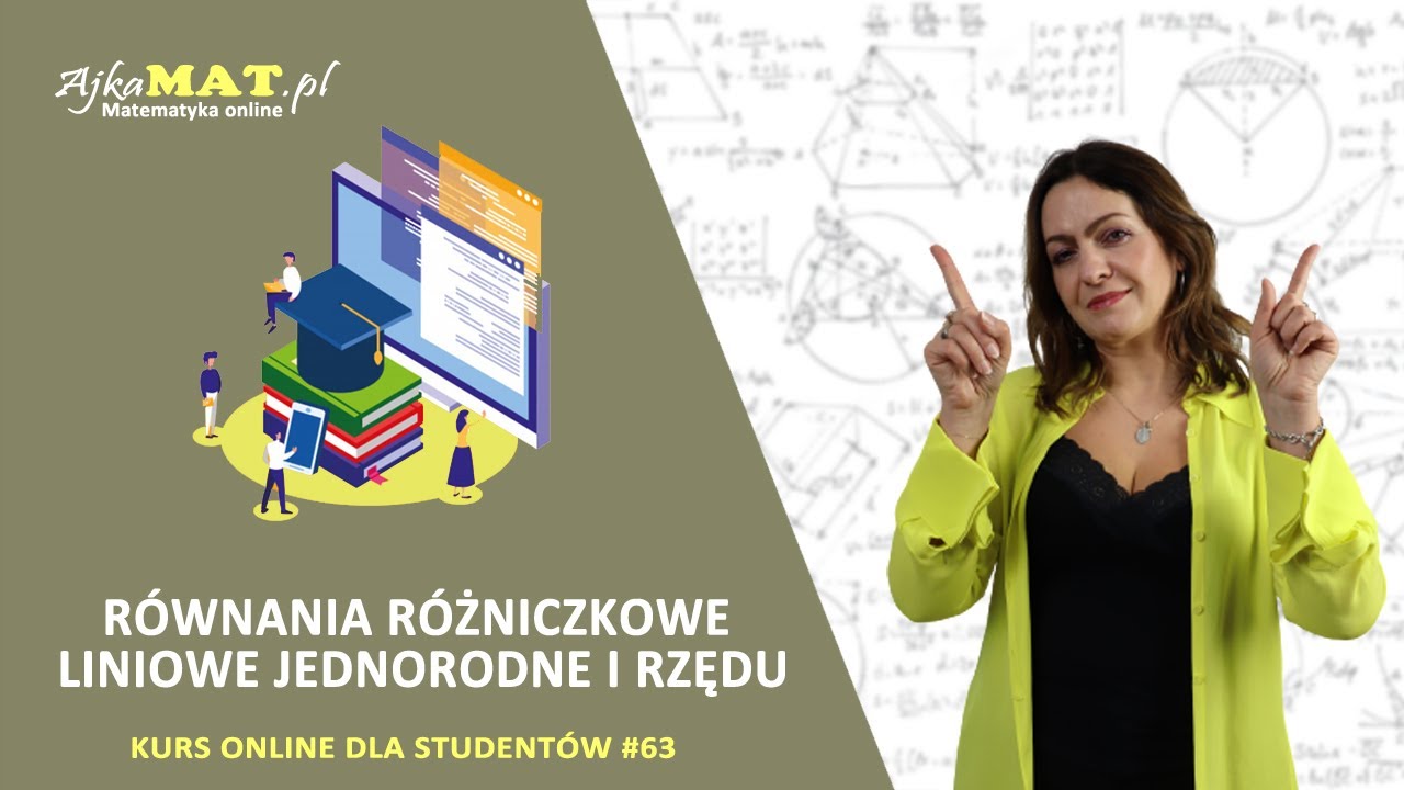 Równania różniczkowe liniowe jednorodne I rzędu