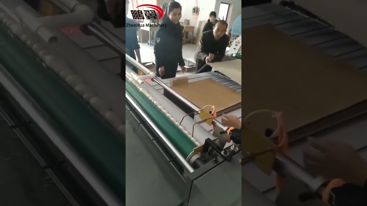 ZHENHUA Carton Box Manual Flute Laminating Machine