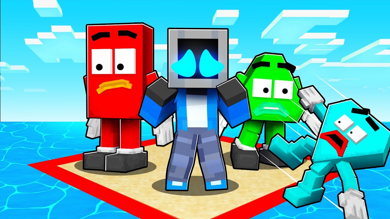 Locked on SAVE THE SHAPES Island in Minecraft!