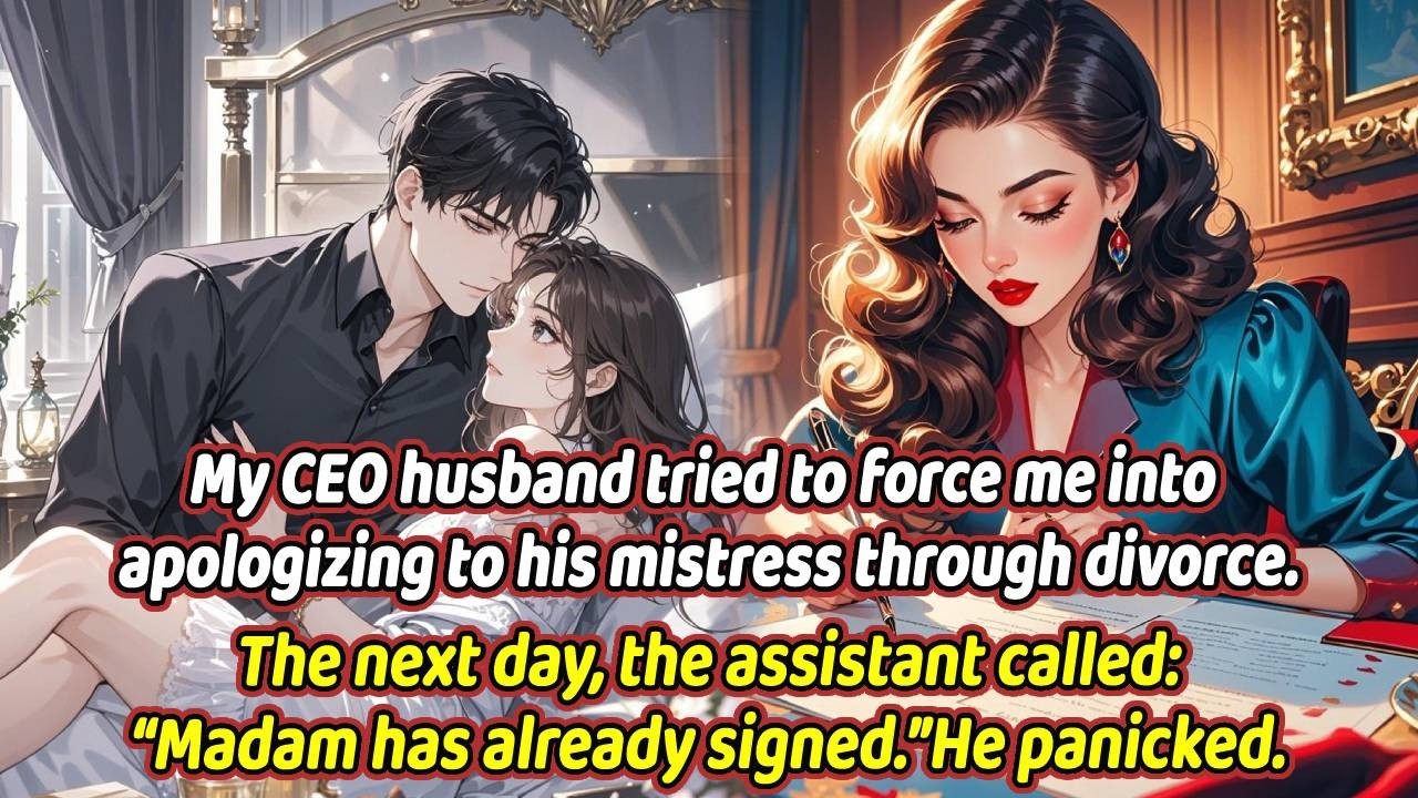 My CEO husband tried to force me into apologizing to his mistress through divorce...