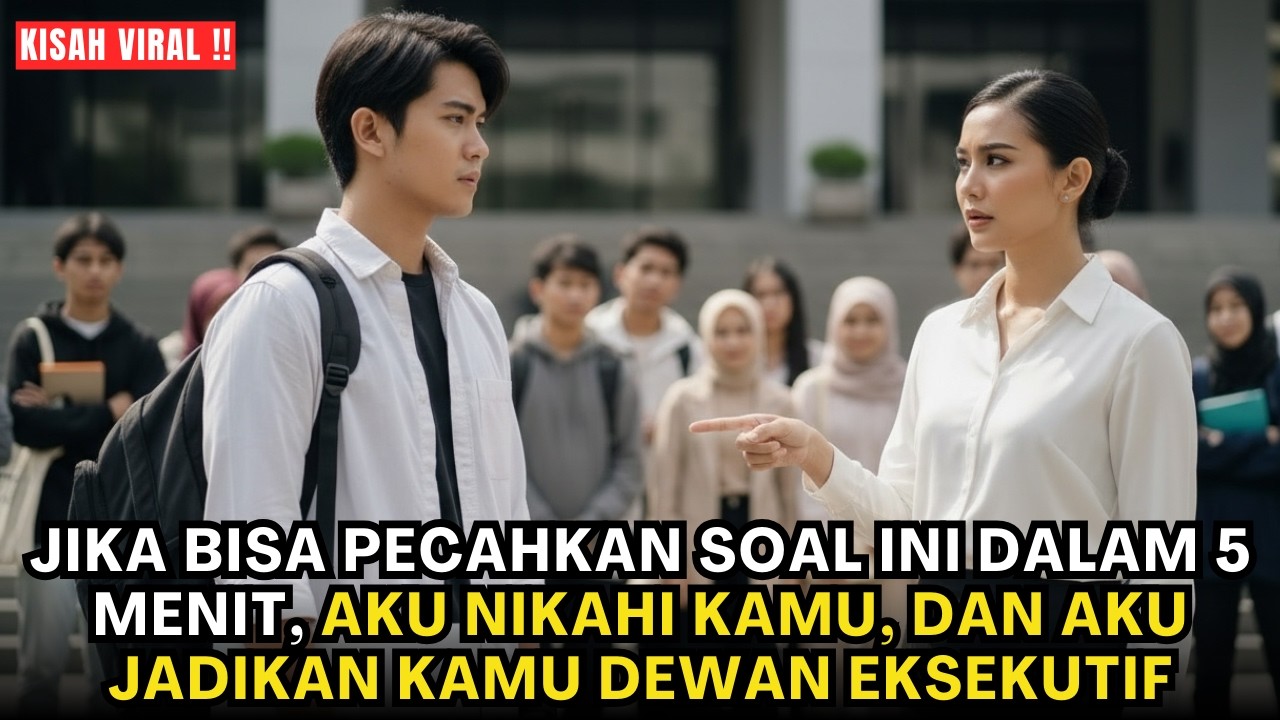 VIRAL !! Kalau Bisa Jawab, Akan Aku Nikahi Kamu! 5 Menit Kemudian, Dosen Angkuh Itu Bungkam...