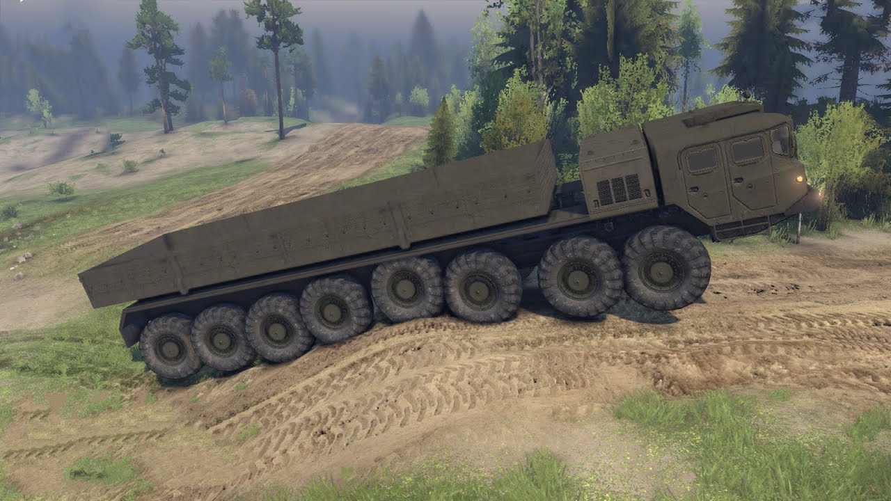 SpinTires - обзор мода ( Маз Е-7410 )