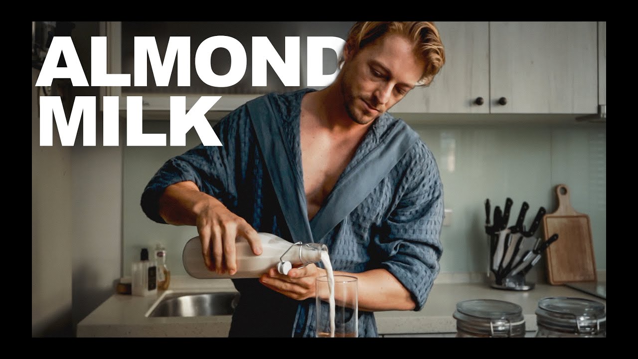 教你怎麼做杏仁奶 🥛FOLLOW ME AT HOME TO MAKE ALMOND MILK