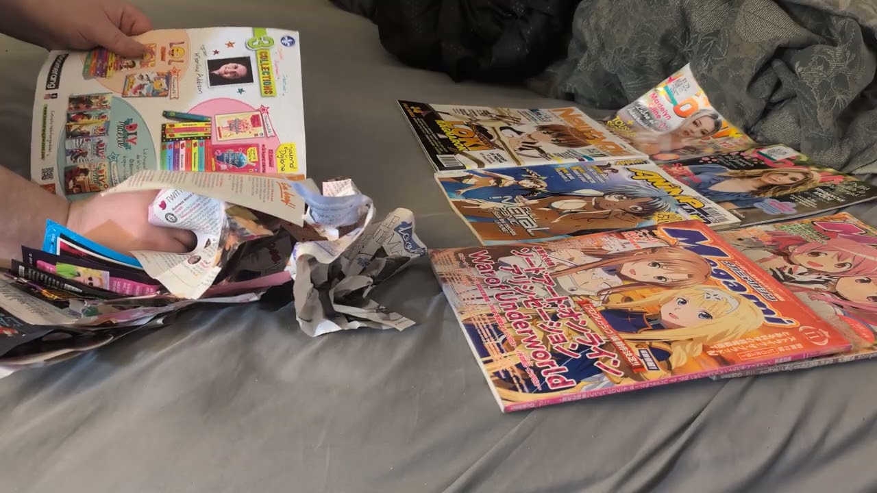 ASMR Crumpling, Ripping, Page flipping, Ruining a Cool! magazine