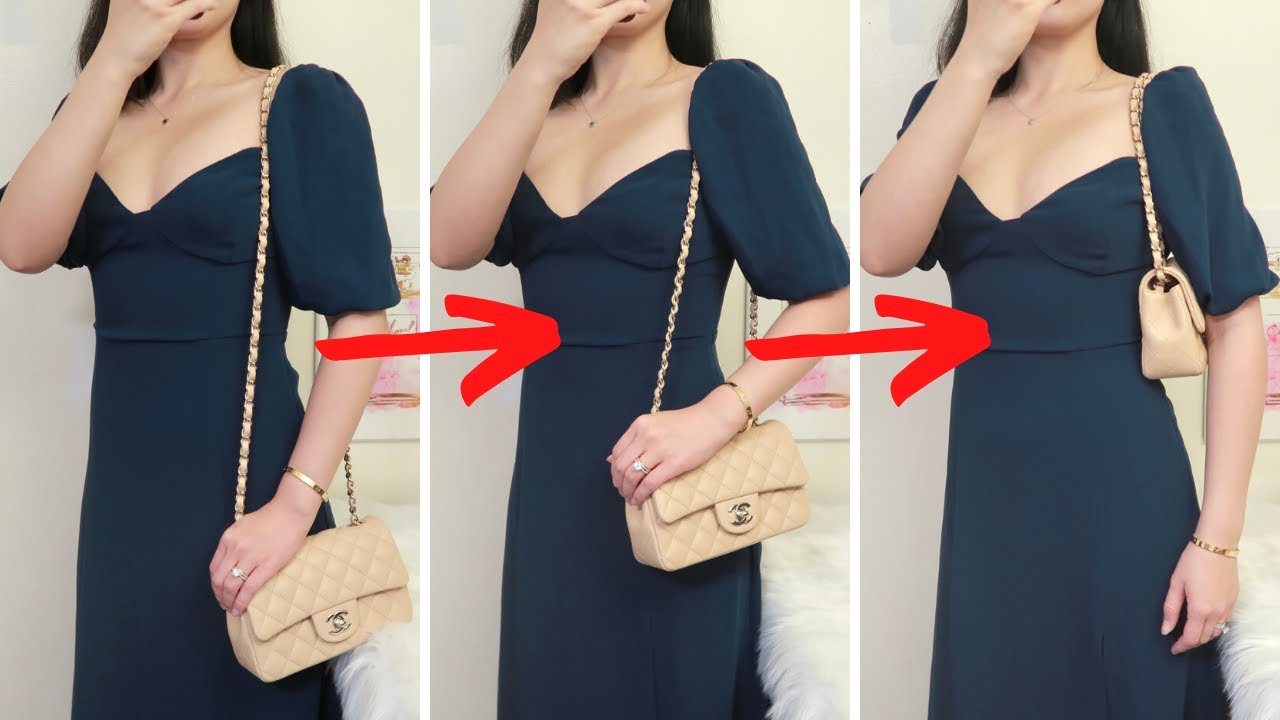 КАК УМЕНЬШИТЬ ДЛИНУ ЦЕПОЧКИ СУМКИ CHANEL БЕСПЛАТНО ❗ 4 СПОСОБА НОСИТЬ МИНИ-СУМКУ CHANEL С КЛАПАНО...