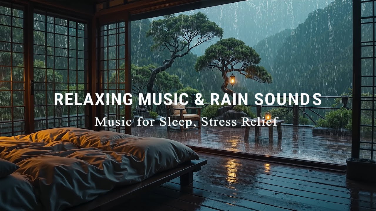 Peaceful Rainy Mountain Retreat | Relaxing Piano with Soft Rain Sounds for Deep Sleep & Focus