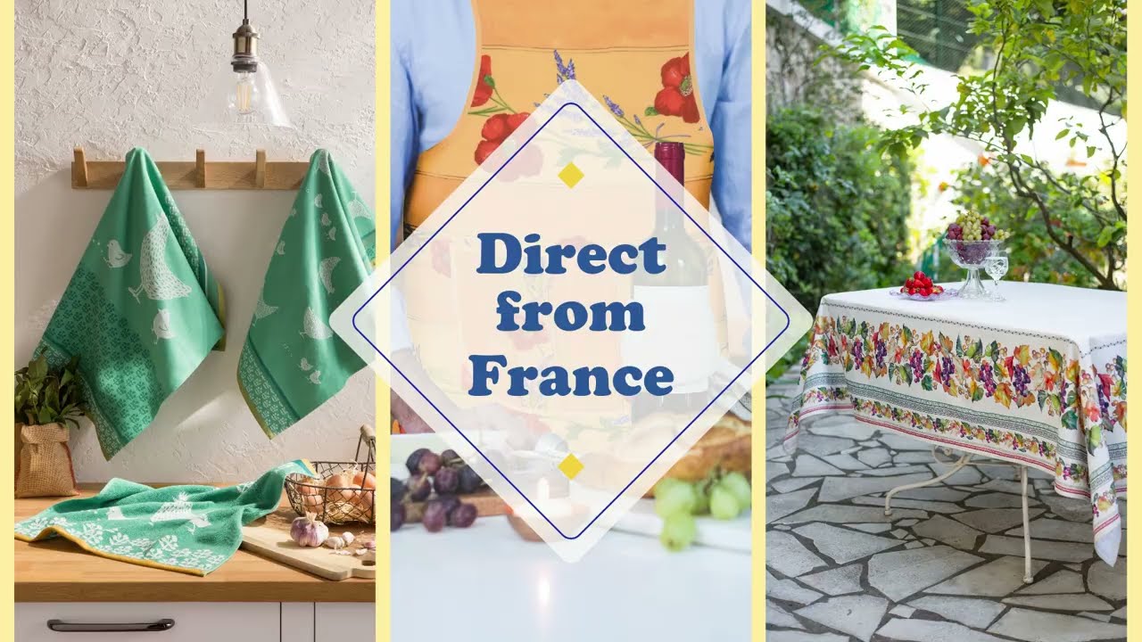 French linens and accessories by I Dream of France. Imported from France, shipped from the US.