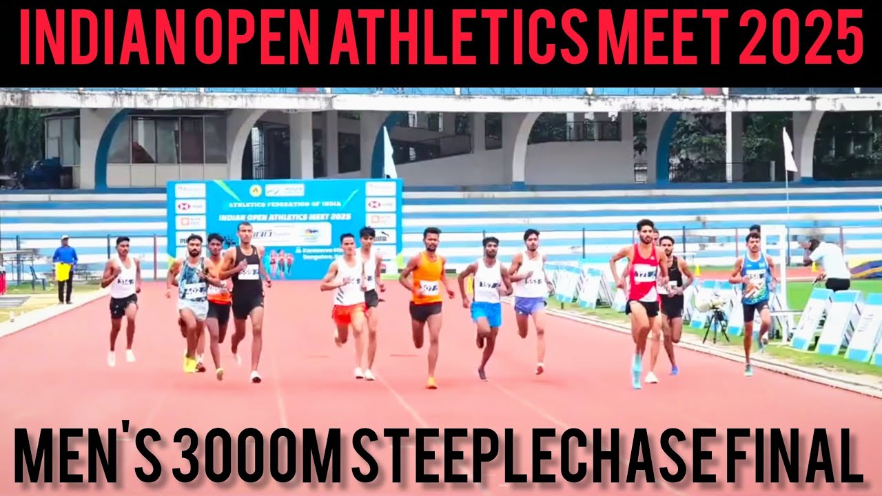 Men's 3000n Steeplechase Final 💥 || Indian open Athletics Meet 2025 || #youtubevideo