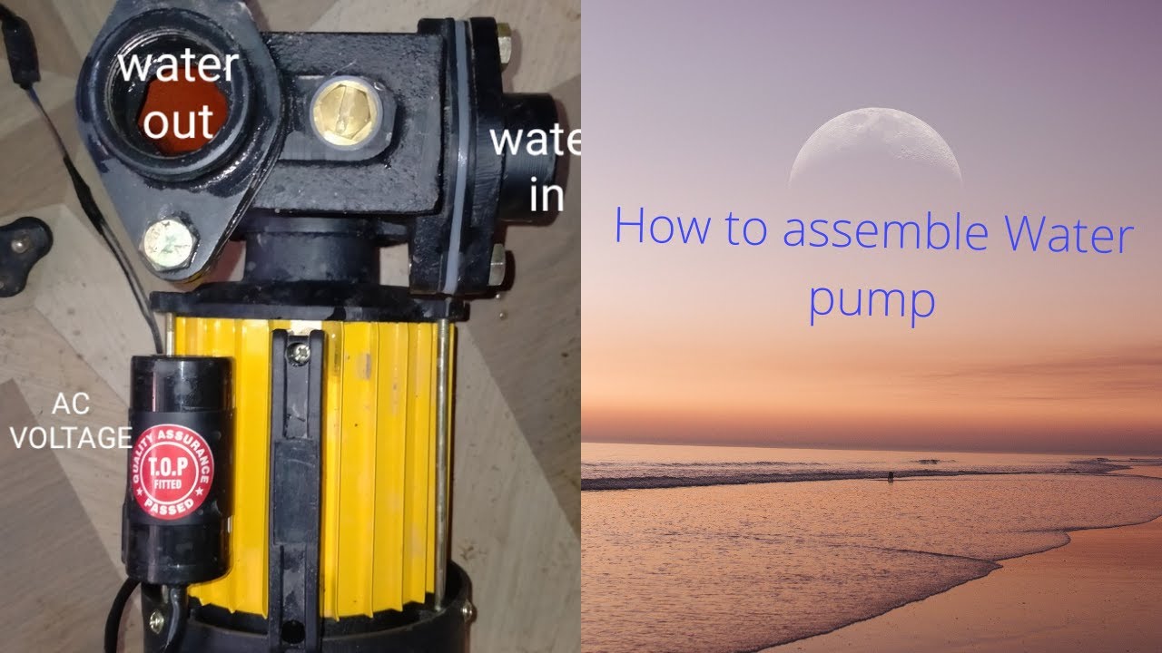 How to assemble lakshmi 0.5 hp self priming monoblock pump