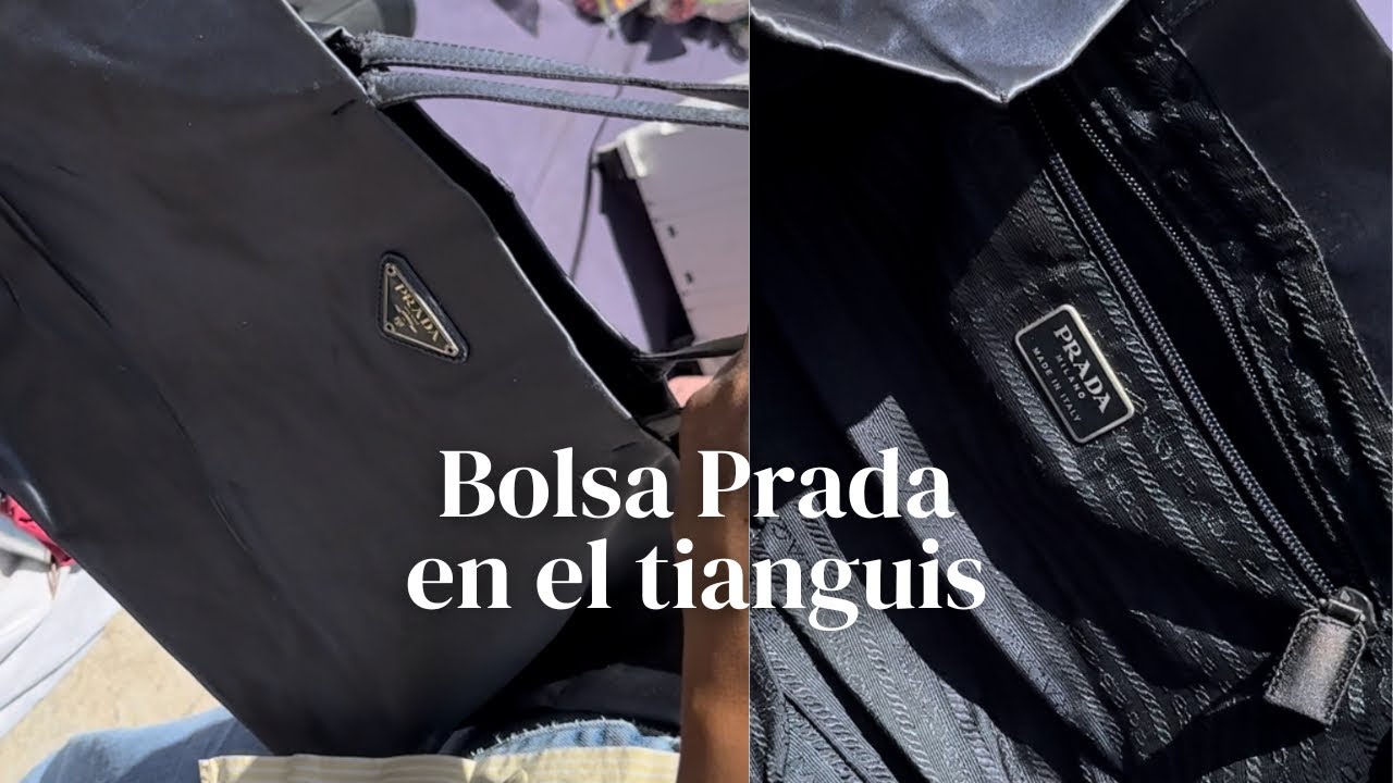Nos encontramos una bolsa Prada en el tianguis por $30 pesos 😱