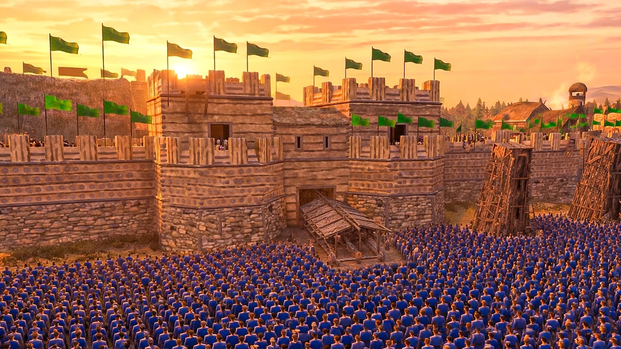 Siege of Balgard Castle by 7,000 Nomads | Mount & Blade 2 Bannerlord