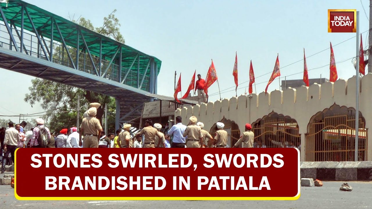 Stones Hurled, Swords Brandished In Patiala, Police Swing To Action To Control Situation