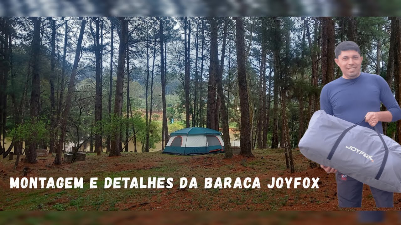 Baraca JOYFOX Montagem detalhada/ informações. Conheça ela antes de comprar. Até 16 pessoas #barraca
