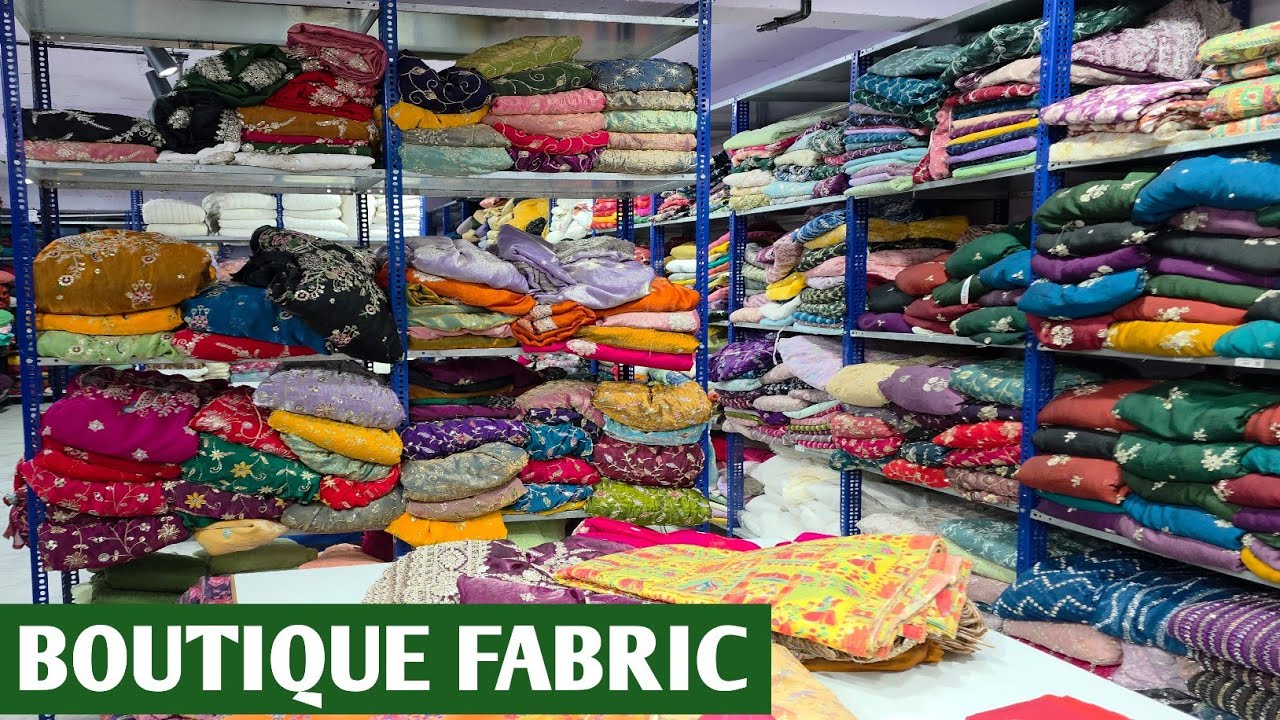 BOURTIQUE FABRIC WHOLESALE IN SURAT, SURAT FABRIC WHOLESALE MARKET, WORK FABRIC.
