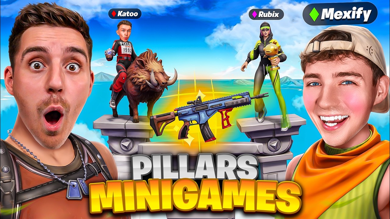 DAS *XXL PILLARS MINIGAMES* CREATOR BATTLE! 😂