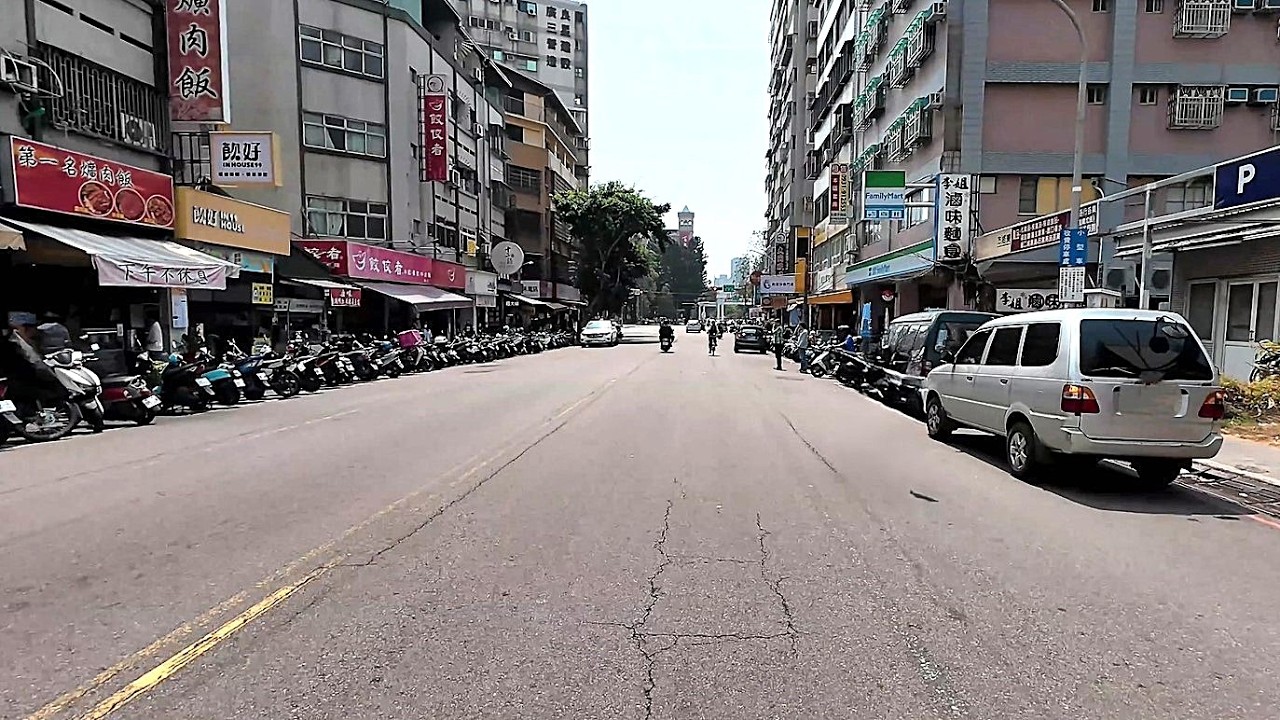 台中市南區學府路現況街拍4k