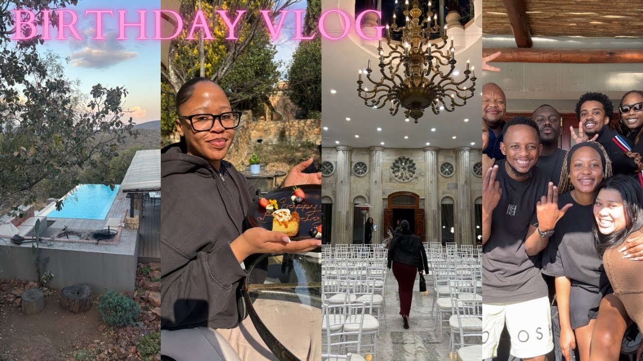 25th BIRTHDAY CELEBRATION VLOG: 5 days in Bela Bela Limpopo, Candle light concert, dinners & more🎈