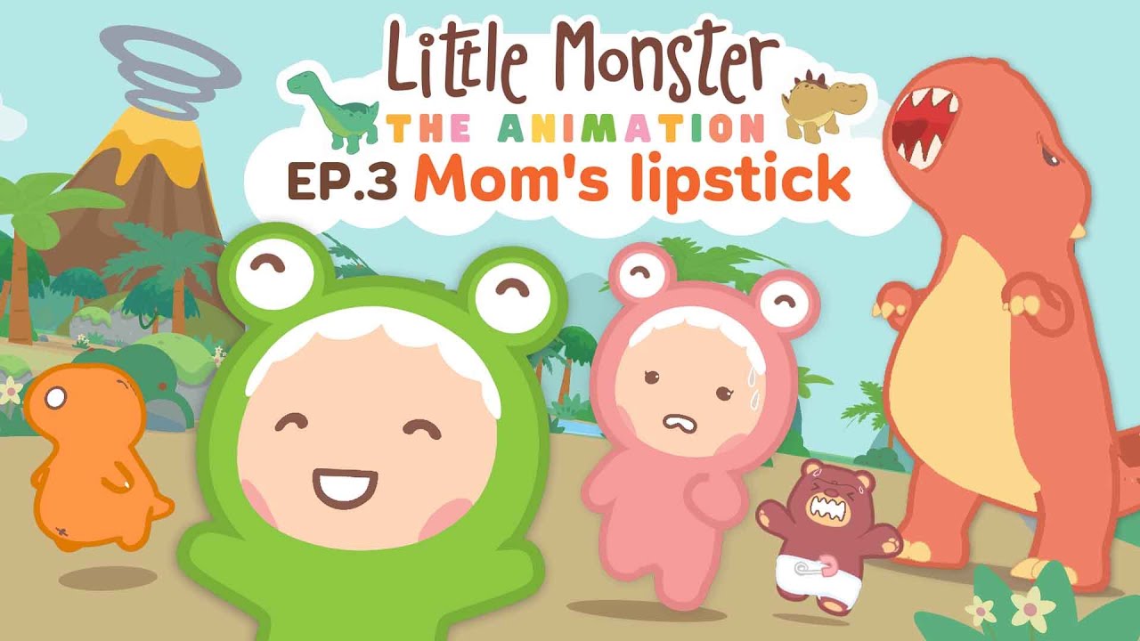 ตะลุยโลกไดโนเสาร์ ไปกับลิปสติกของแม่ | Little Monster The Animation EP.3
