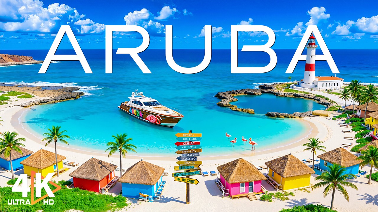 Aruba 4K 2026 🇦🇼 Explore the Beauty of Aruba&rsquo;s Desert and Beaches Aerial Views - VIDEO 4K UHD
