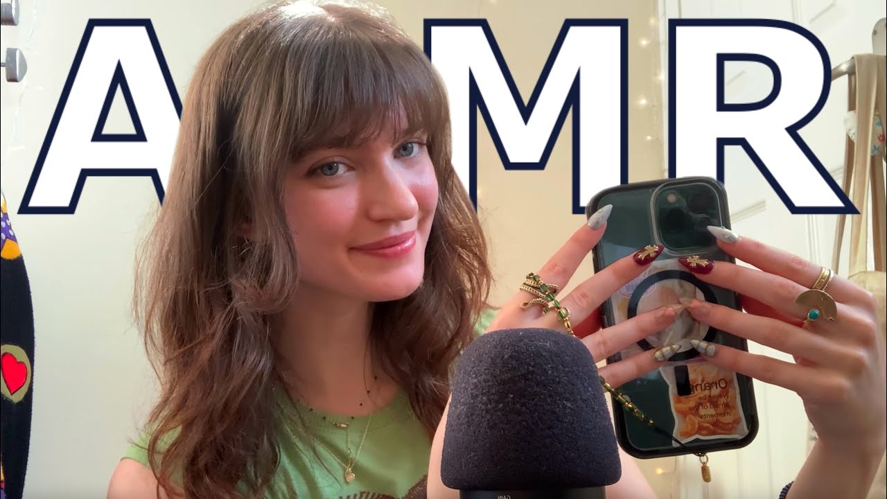 ASMR ~ Gum Chewing, Phone Tapping & Whisper Rambles!