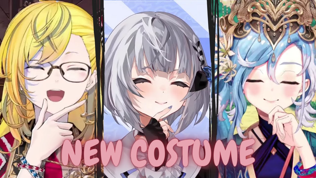 Kaela, Zeta, and Kobo NEW COSTUME showcase | cute pose and noise showcase [Hololive Clips]