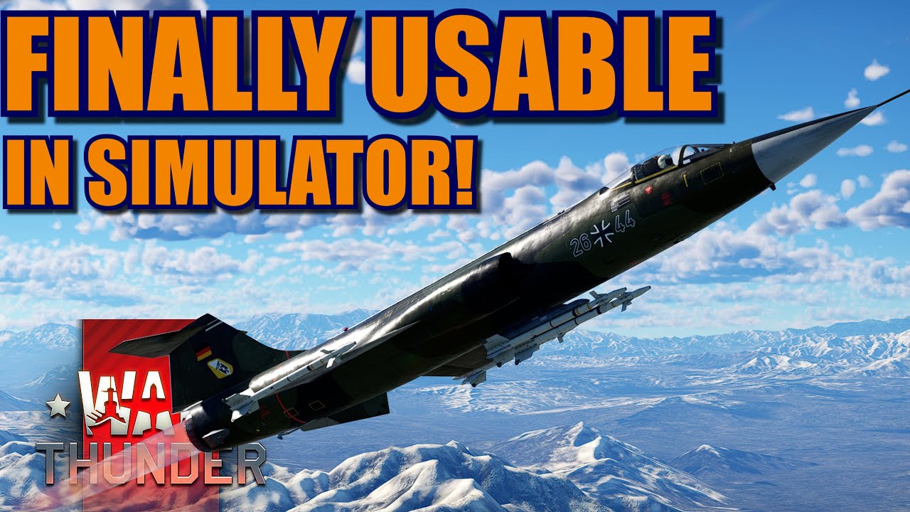 War Thunder F-104G in SIMULATOR with the new BR rotations!