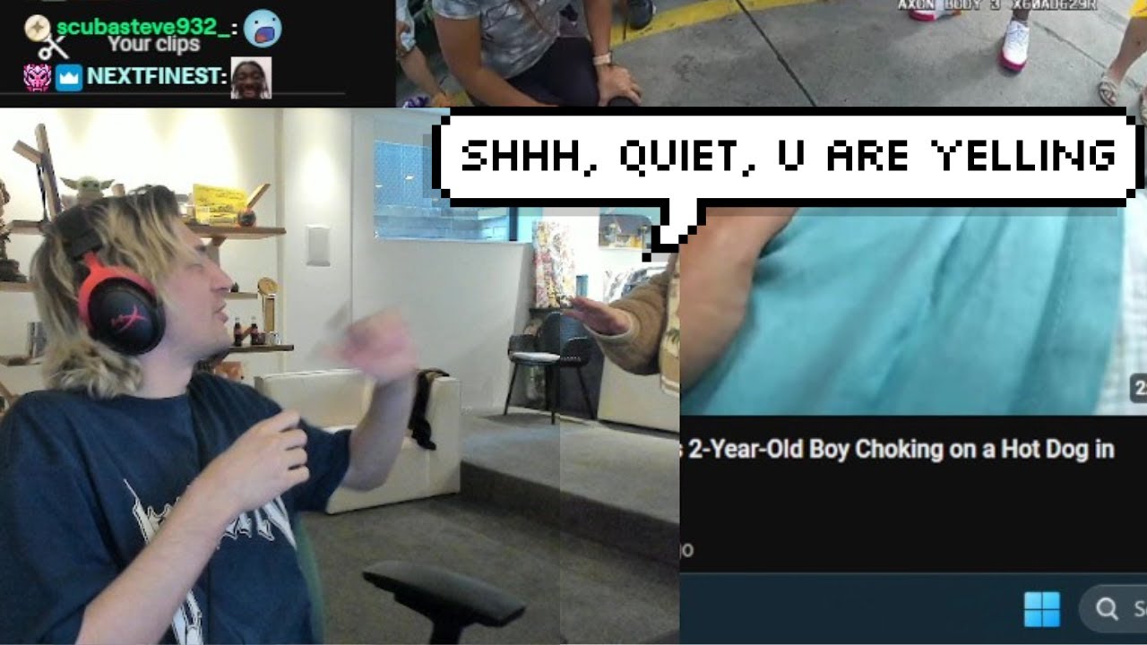 xQc's Girlfriend Jokingly Screams at Him for being Too Loud