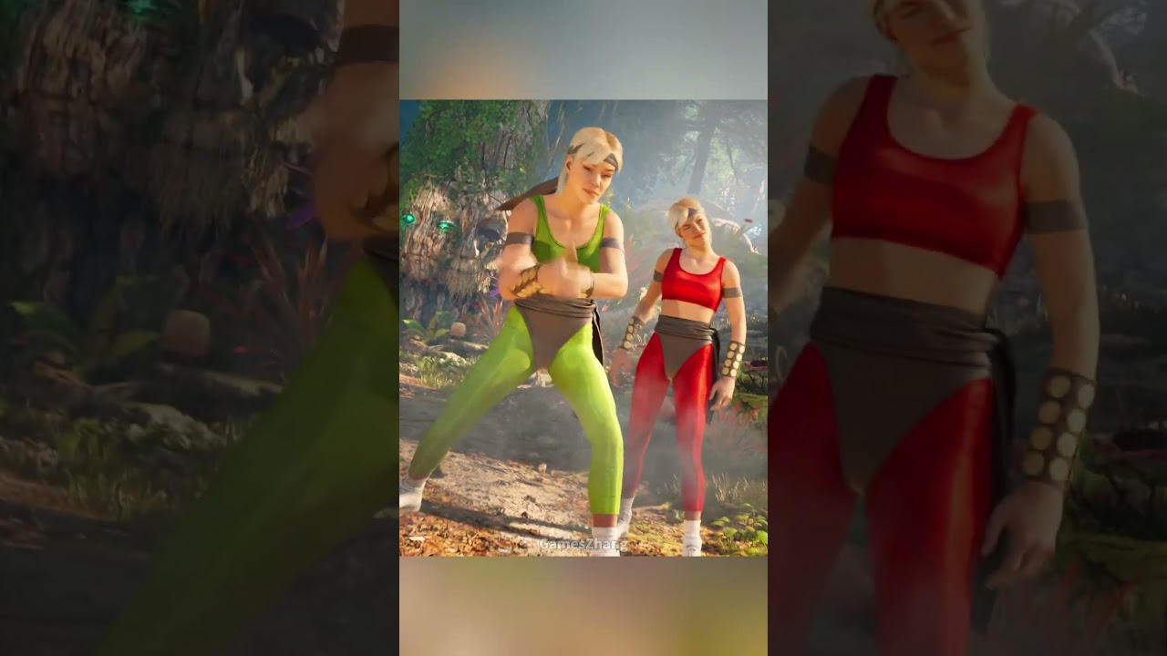 Sonya Perform Smoke & Victory Poses #mortalkombat #mortalkombat1story