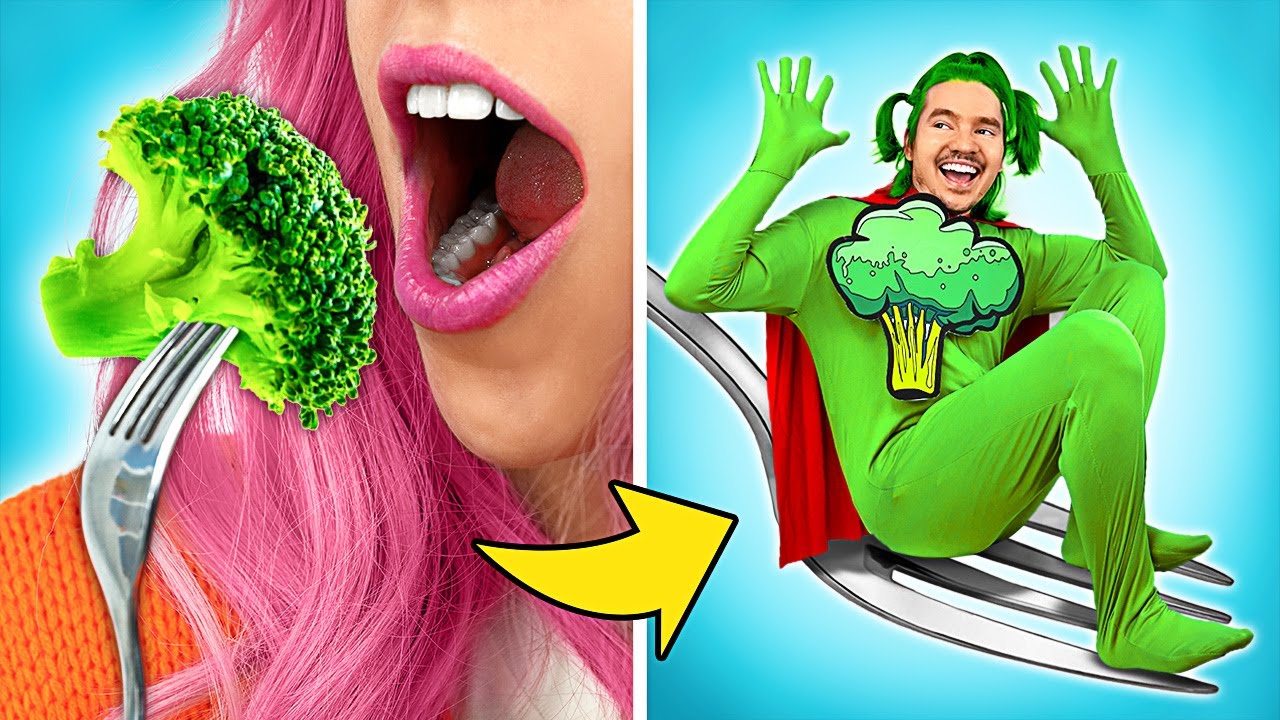 Aventuri super-alimentare: broccoli, nuci și prietenii lor! || PROIECTE DE ARTIZANAT AMUZANTE