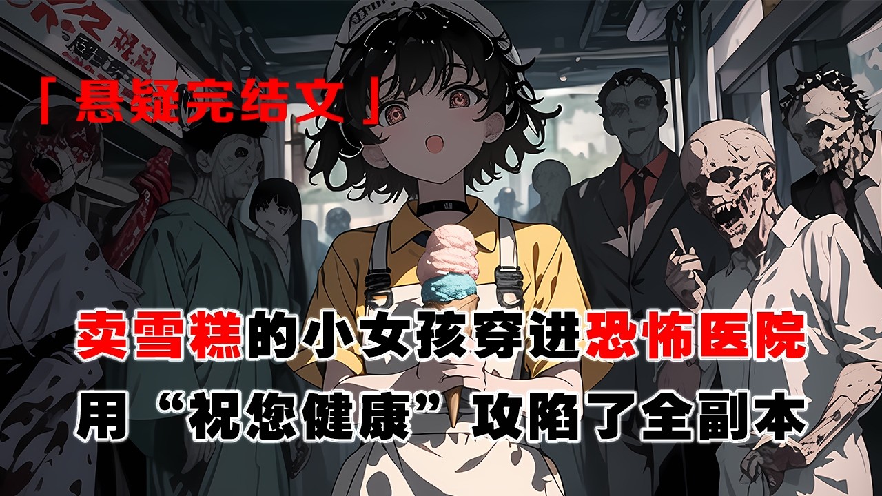 💢《我用雪糕，在恐怖遊戯裡殺瘋了》：賣雪糕的小女孩穿進恐怖醫院，用“祝您健康”攻陷了全副本。 大BOSS舉着雪糕探出頭：“她的雪糕賣不完，你們全陪葬。”